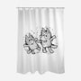 Cartoon Dog Sketch-None-Polyester-Shower Curtain-nickzzarto