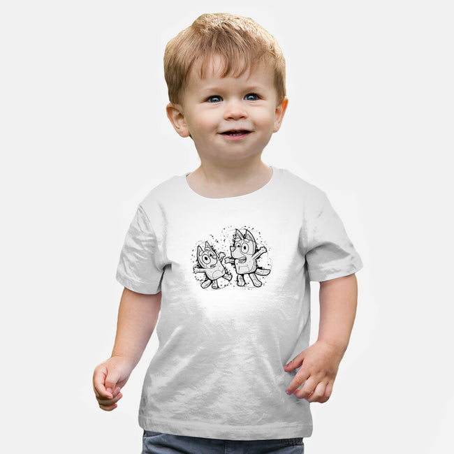 Cartoon Dog Sketch-Baby-Basic-Tee-nickzzarto