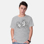 Cartoon Dog Sketch-Mens-Basic-Tee-nickzzarto