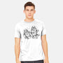 Cartoon Dog Sketch-Mens-Heavyweight-Tee-nickzzarto