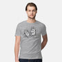 Cartoon Dog Sketch-Mens-Premium-Tee-nickzzarto