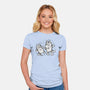 Cartoon Dog Sketch-Womens-Fitted-Tee-nickzzarto