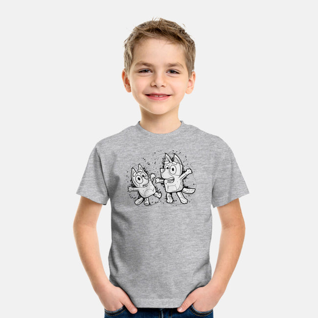 Cartoon Dog Sketch-Youth-Basic-Tee-nickzzarto