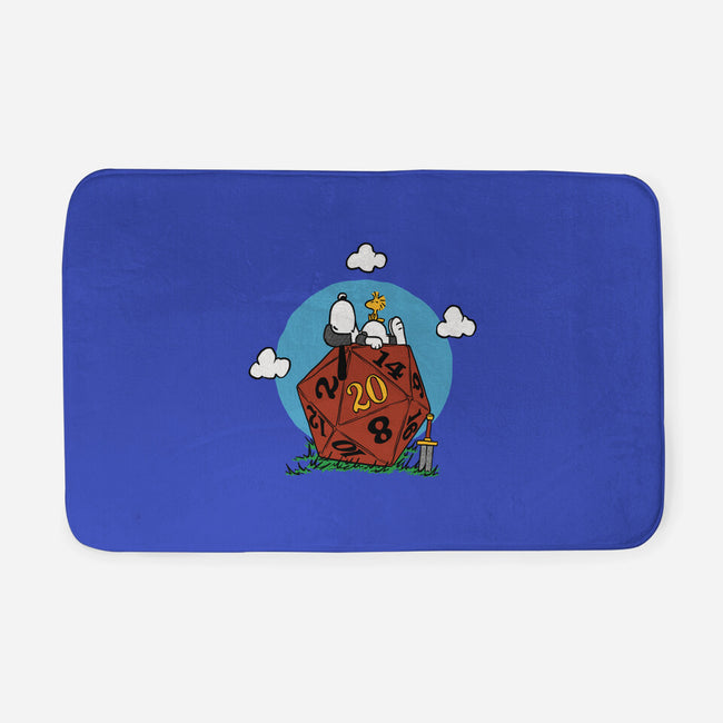 Comic Dog RPG-None-Memory Foam-Bath Mat-Studio Mootant