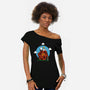 Comic Dog RPG-Womens-Off Shoulder-Tee-Studio Mootant