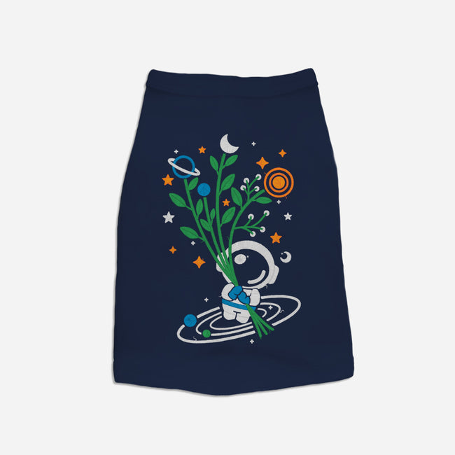 Astronaut Embroidery-Dog-Basic-Pet Tank-NemiMakeit