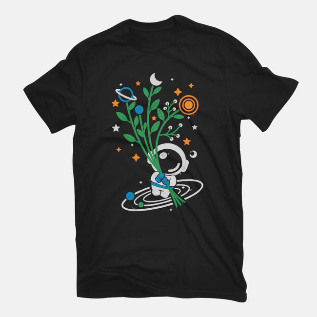 Astronaut Embroidery-Youth-Basic-Tee-NemiMakeit