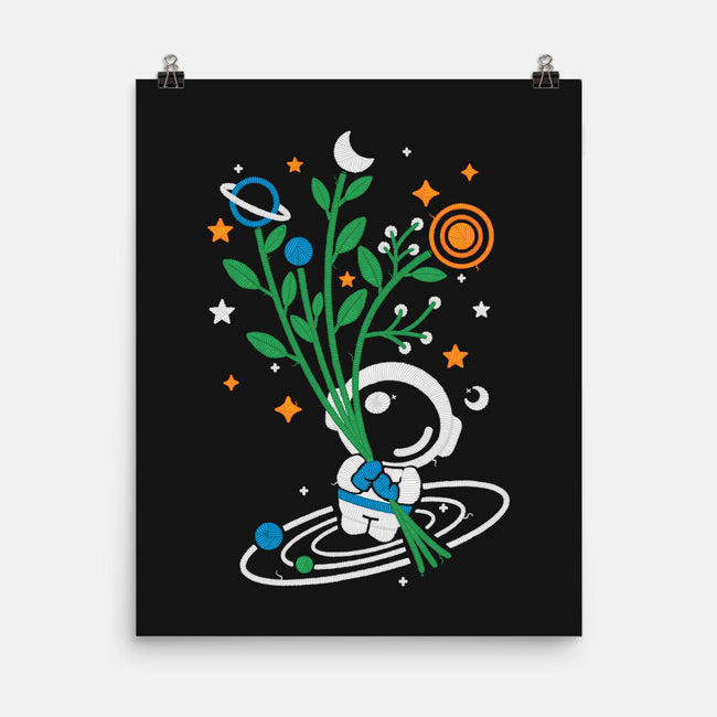 Astronaut Embroidery-None-Matte-Poster-NemiMakeit