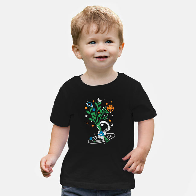 Astronaut Embroidery-Baby-Basic-Tee-NemiMakeit