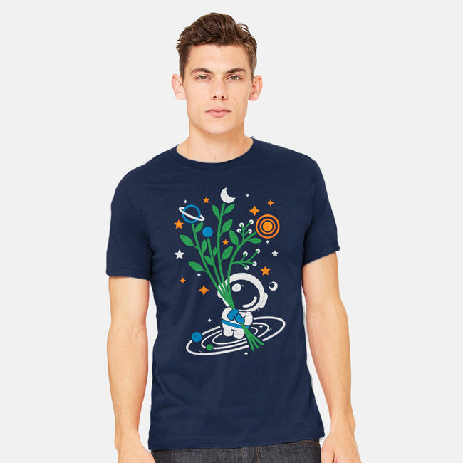 Astronaut Embroidery-Mens-Heavyweight-Tee-NemiMakeit