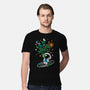 Astronaut Embroidery-Mens-Premium-Tee-NemiMakeit