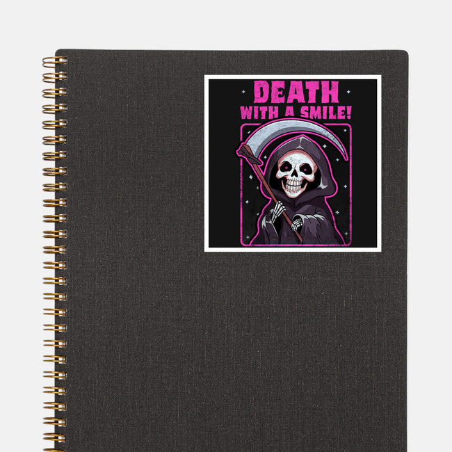 Death With A Smile-None-Glossy-Sticker-fanfreak1