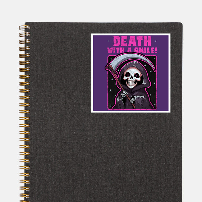 Death With A Smile-None-Glossy-Sticker-fanfreak1