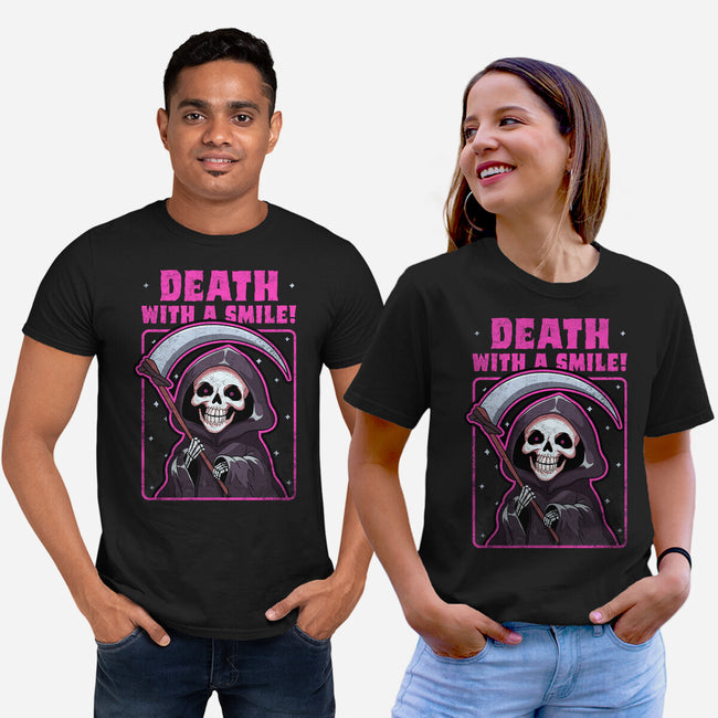 Death With A Smile-Unisex-Basic-Tee-fanfreak1