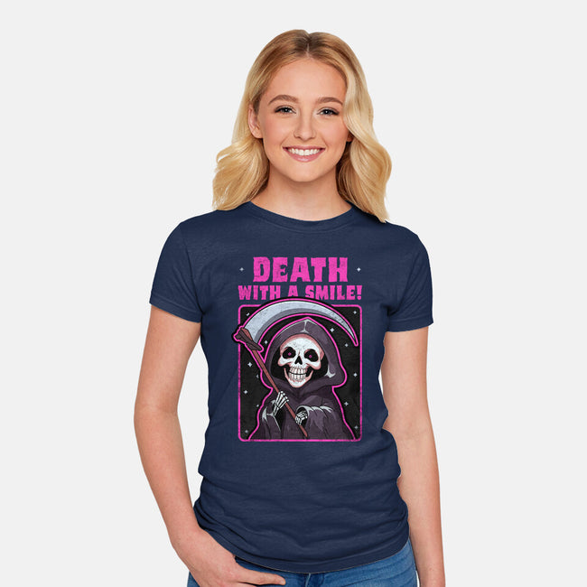 Death With A Smile-Womens-Fitted-Tee-fanfreak1