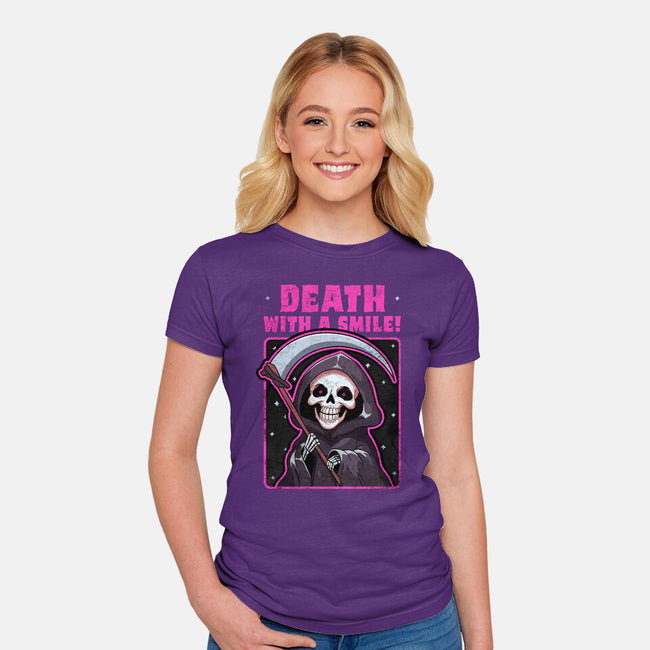 Death With A Smile-Womens-Fitted-Tee-fanfreak1