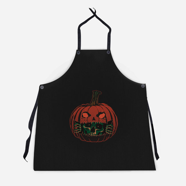 Pumpkin Surprise-Unisex-Kitchen-Apron-fanfreak1