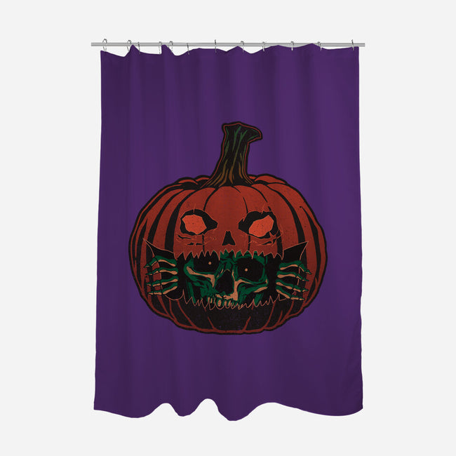 Pumpkin Surprise-None-Polyester-Shower Curtain-fanfreak1