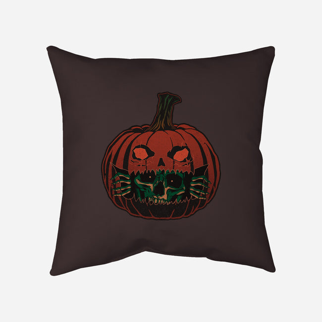 Pumpkin Surprise-None-Removable Cover-Throw Pillow-fanfreak1