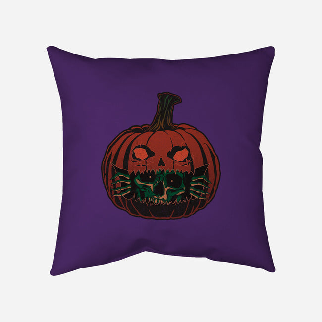 Pumpkin Surprise-None-Removable Cover-Throw Pillow-fanfreak1