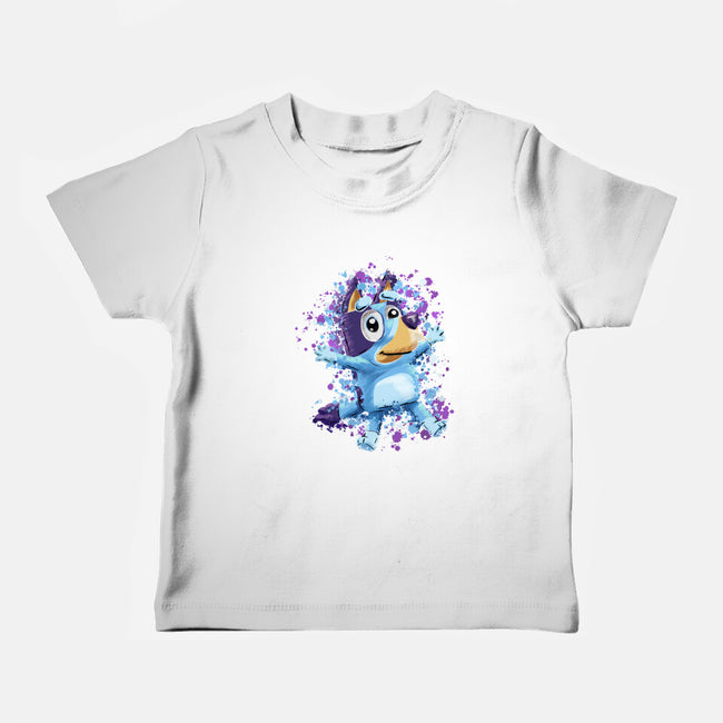 Dog Paint Drops-Baby-Basic-Tee-nickzzarto