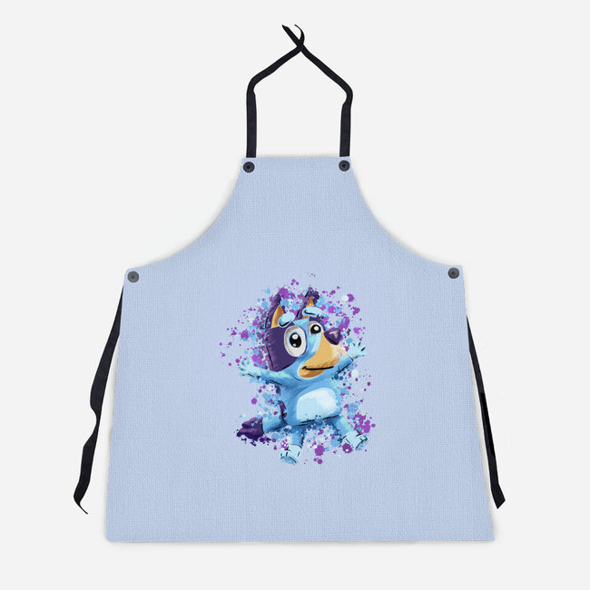 Dog Paint Drops-Unisex-Kitchen-Apron-nickzzarto