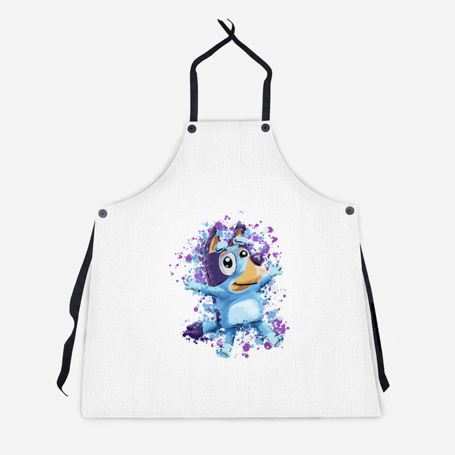 Dog Paint Drops-Unisex-Kitchen-Apron-nickzzarto