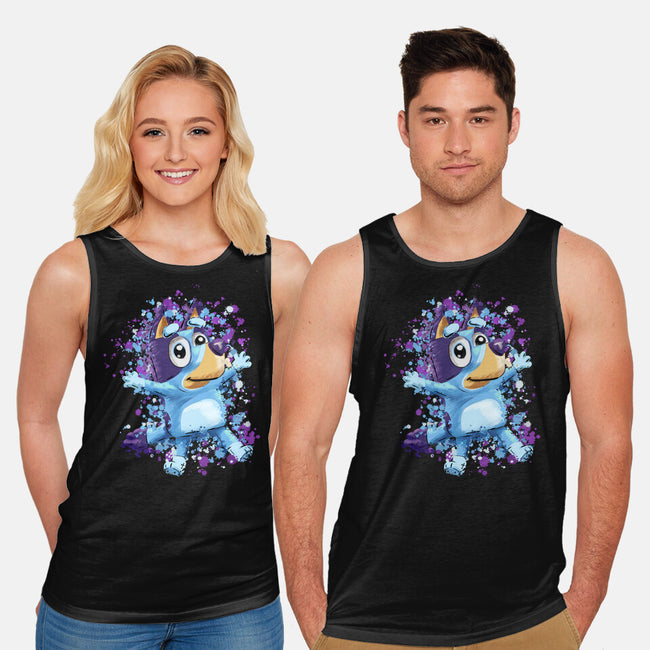 Dog Paint Drops-Unisex-Basic-Tank-nickzzarto