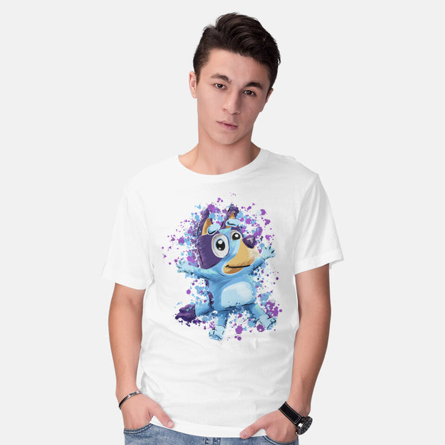 Dog Paint Drops-Mens-Basic-Tee-nickzzarto