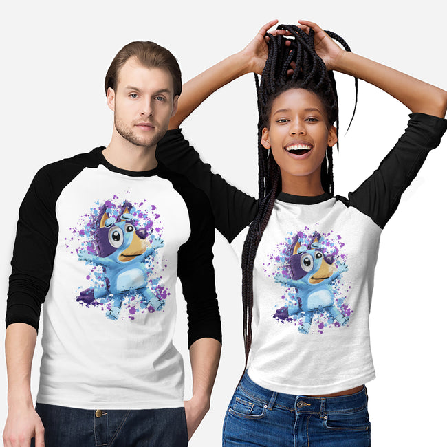 Dog Paint Drops-Unisex-Baseball-Tee-nickzzarto