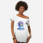 Dog Paint Drops-Womens-Off Shoulder-Tee-nickzzarto