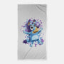 Dog Paint Drops-None-Beach-Towel-nickzzarto