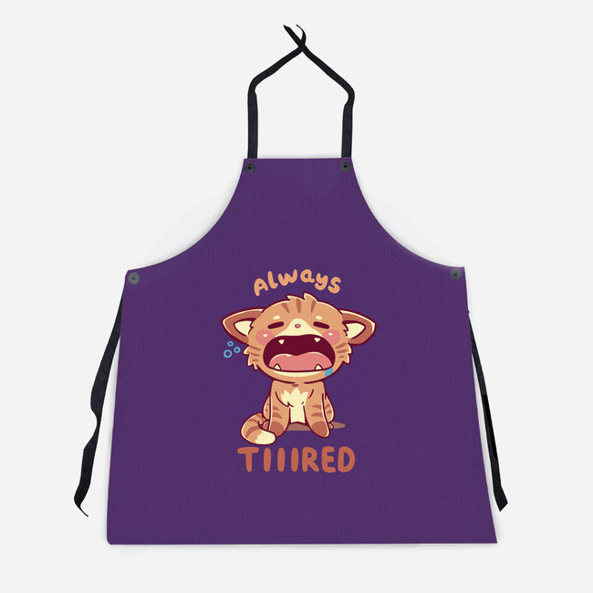 Always Tiiired-Unisex-Kitchen-Apron-TechraNova