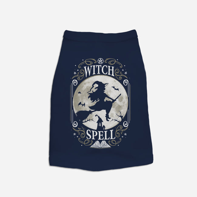 Witch Spell-Dog-Basic-Pet Tank-Vallina84