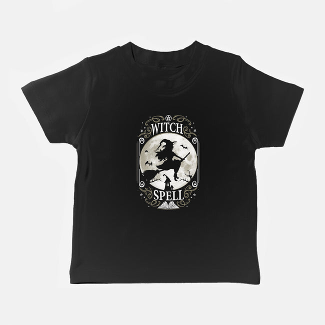 Witch Spell-Baby-Basic-Tee-Vallina84