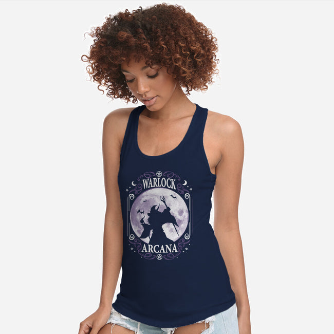 Warlock Arcana-Womens-Racerback-Tank-Vallina84