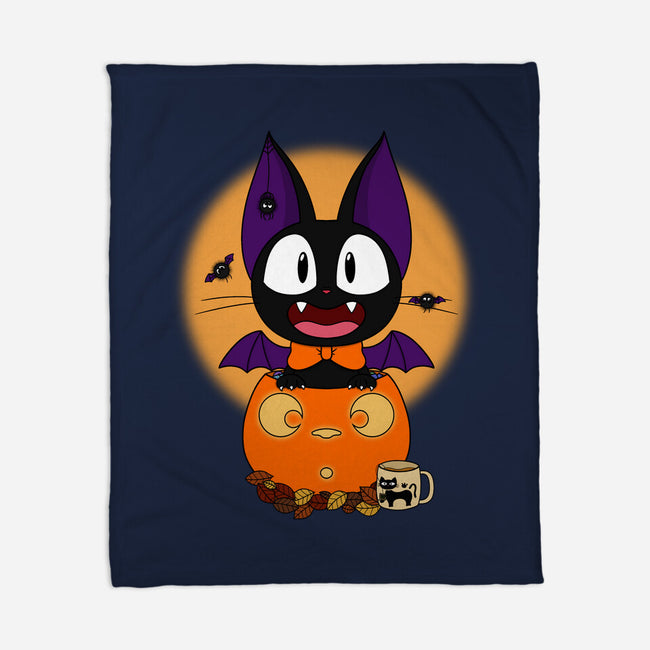 Spooky Jiji-None-Fleece-Blanket-Alexhefe