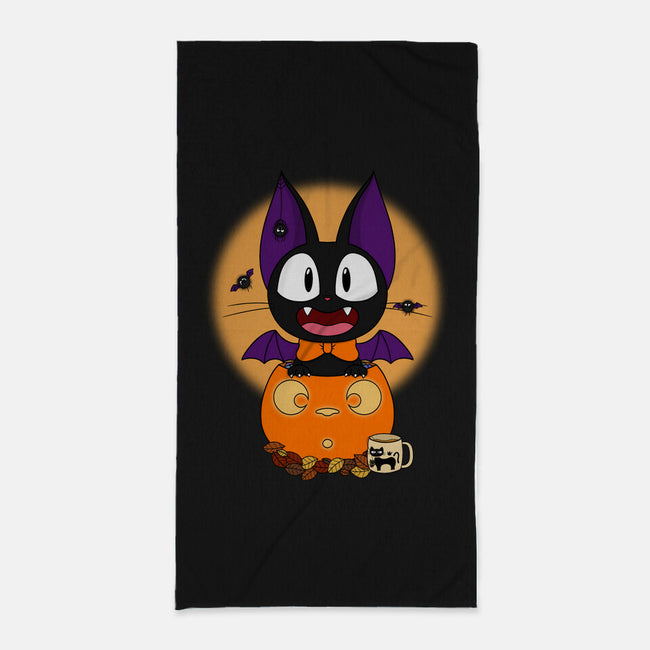 Spooky Jiji-None-Beach-Towel-Alexhefe