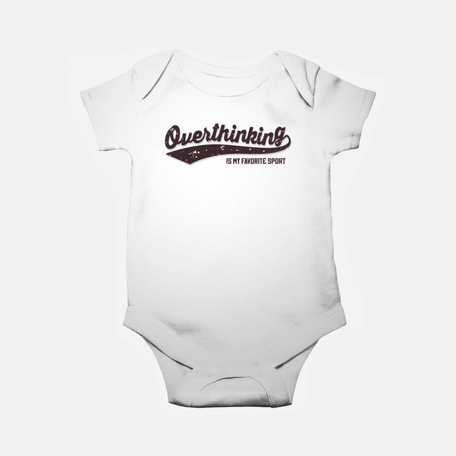 Overthinking Champ-Baby-Basic-Onesie-retrodivision