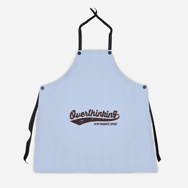 Overthinking Champ-Unisex-Kitchen-Apron-retrodivision