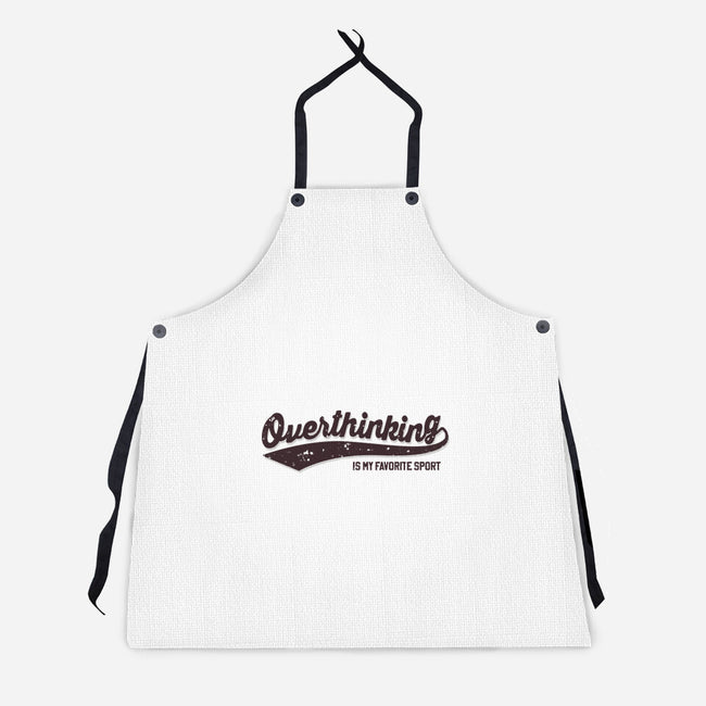 Overthinking Champ-Unisex-Kitchen-Apron-retrodivision