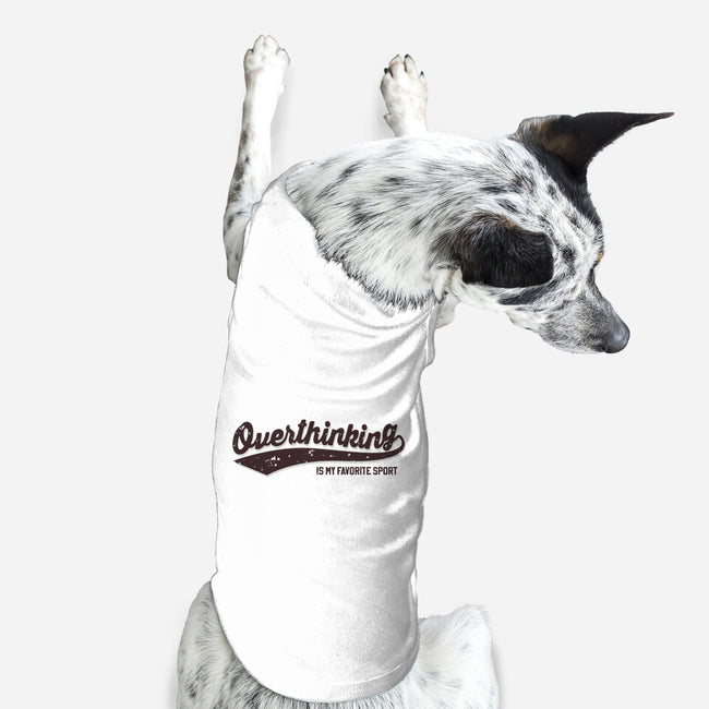 Overthinking Champ-Dog-Basic-Pet Tank-retrodivision