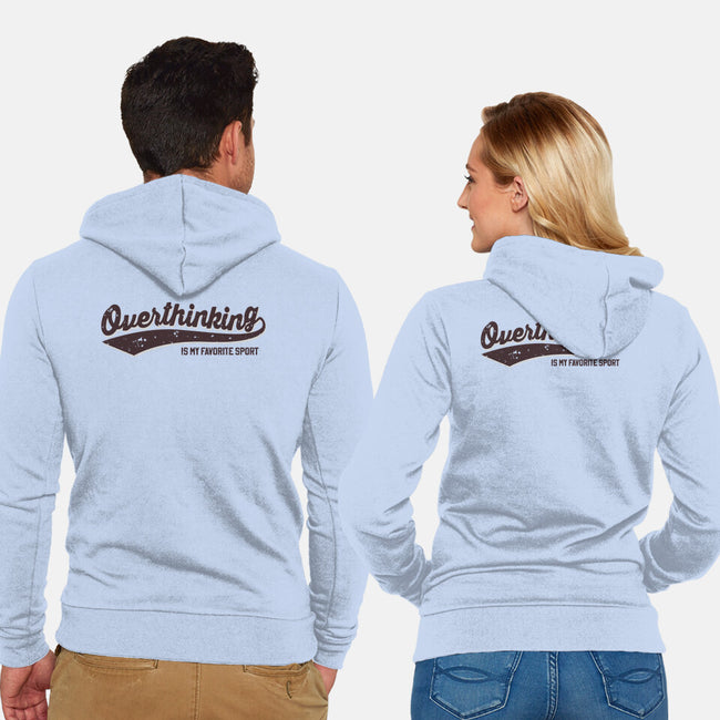 Overthinking Champ-Unisex-Zip-Up-Sweatshirt-retrodivision