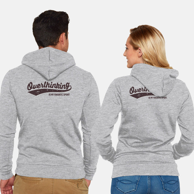 Overthinking Champ-Unisex-Zip-Up-Sweatshirt-retrodivision