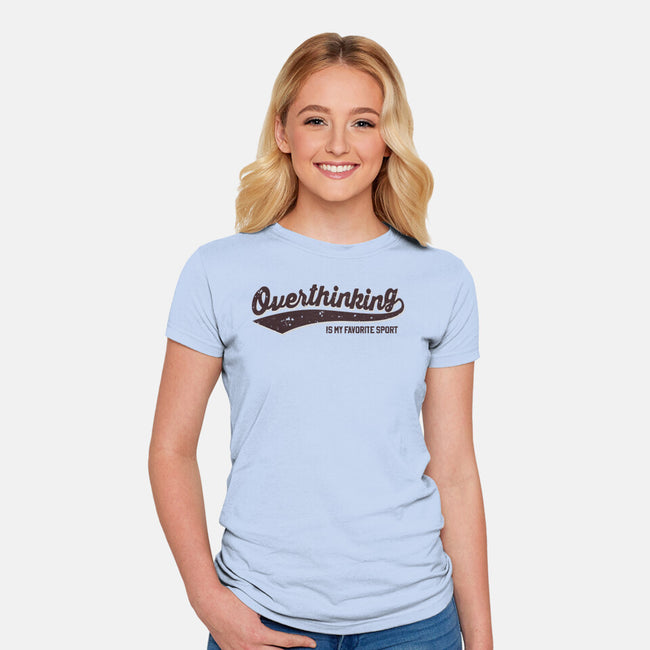 Overthinking Champ-Womens-Fitted-Tee-retrodivision