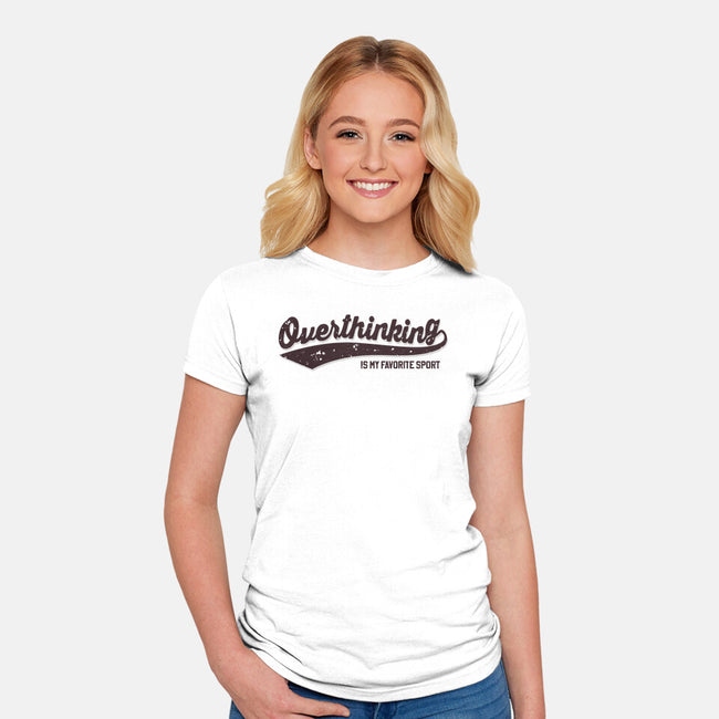 Overthinking Champ-Womens-Fitted-Tee-retrodivision