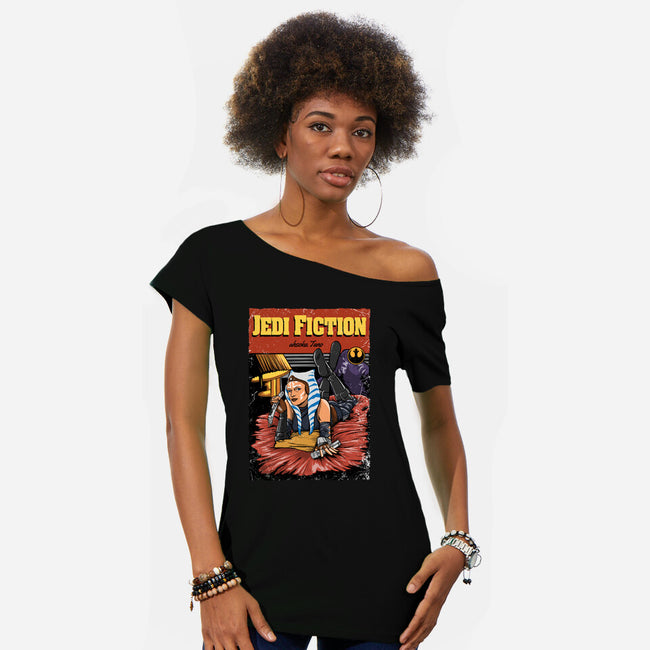 Jedi Fiction-Womens-Off Shoulder-Tee-joerawks