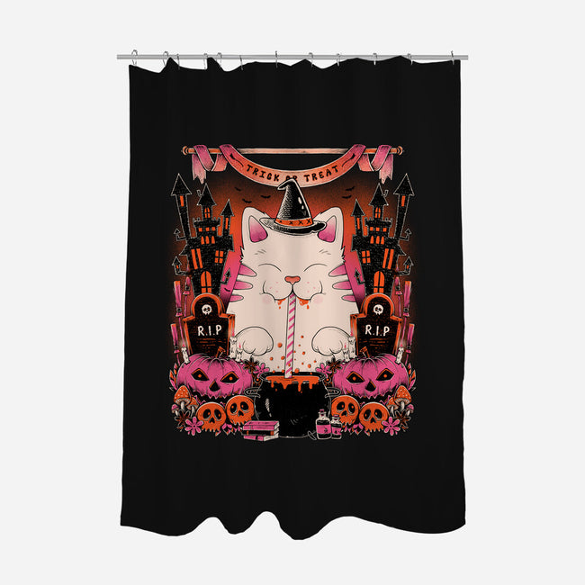 Witch Cat-None-Polyester-Shower Curtain-GODZILLARGE