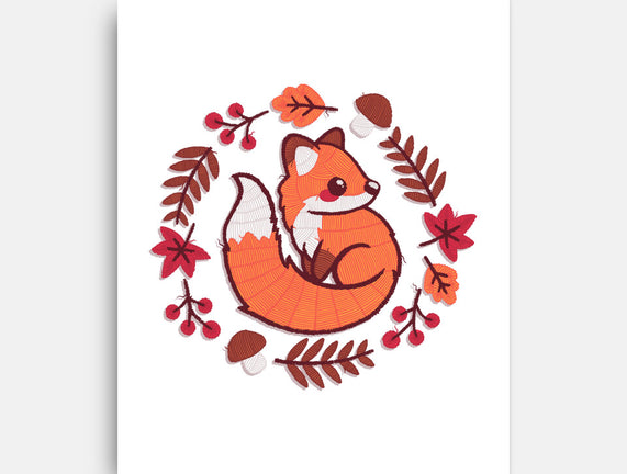 Fox Embroidery Patch