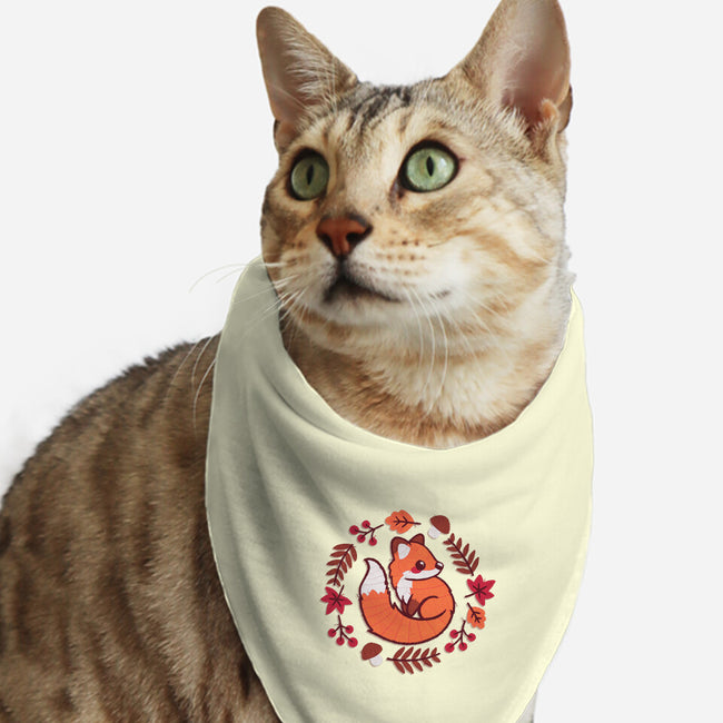 Fox Embroidery Patch-Cat-Bandana-Pet Collar-NemiMakeit